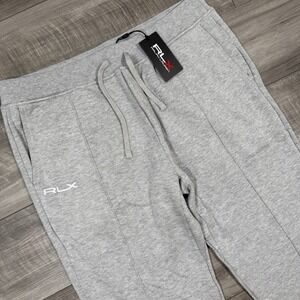 RLX Ralph Lauren Men's Cotton Blend Fleece Joggers Sweatpants Gray Size XL NEW